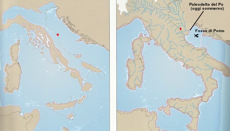 Adriatico nel Pliocene e Pleistocene